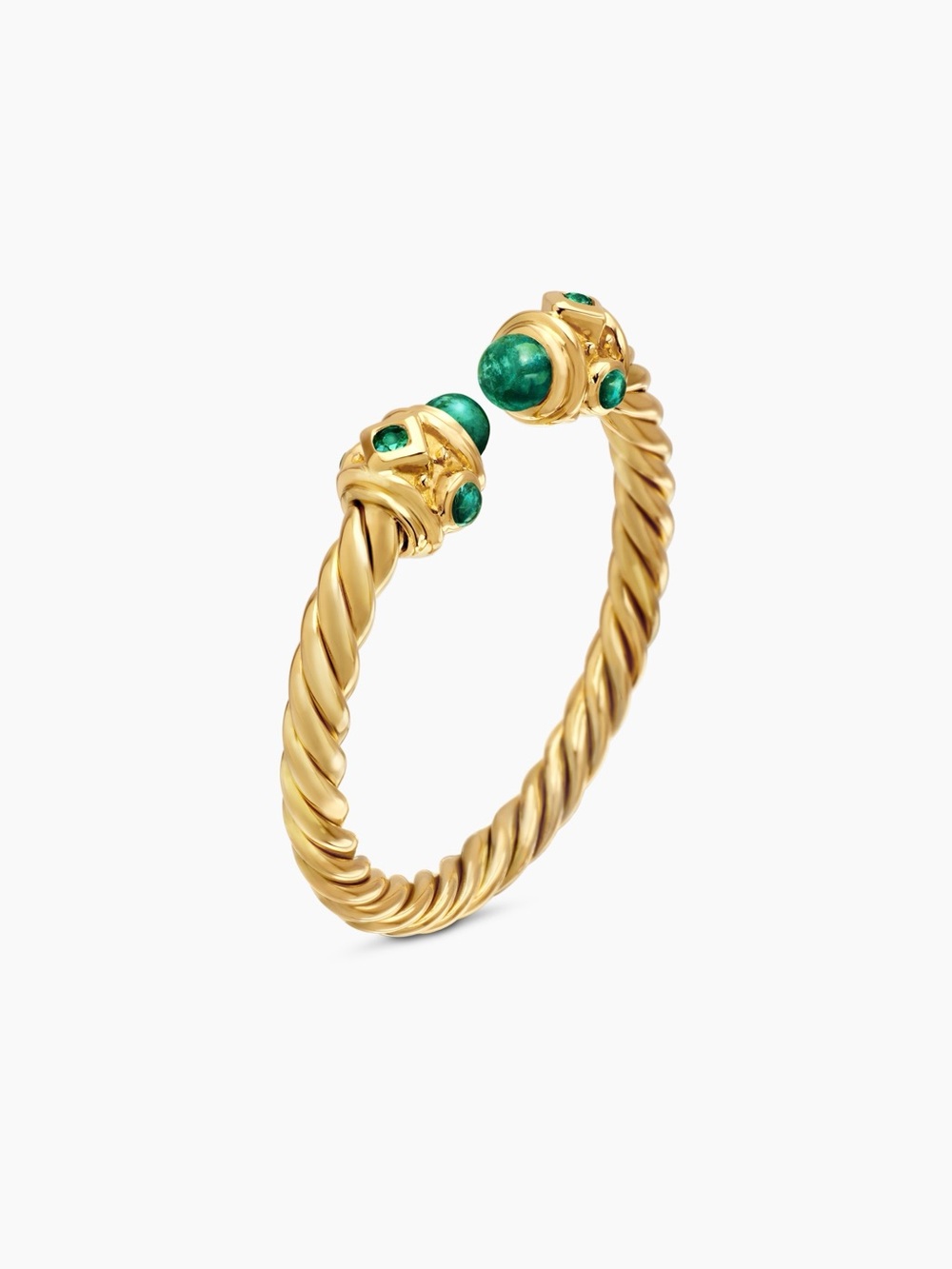 DAVID YURMAN Renaissance Open Emerald Ring in 18K Gold - Picture 5 of 16